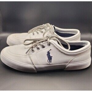 Ralph Lauren Faxon Low Sneakers Mens Size 9.5 White Shoes